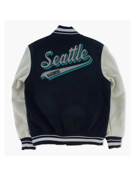 Seattle Mariners Script Tail Varsity Jacket