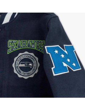 Seattle Seahawks Super Bowl Champions Varsity Jacket