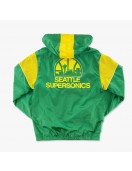 Seattle Supersonics 1979 Champions Anorak Half-Zip Green Jacket