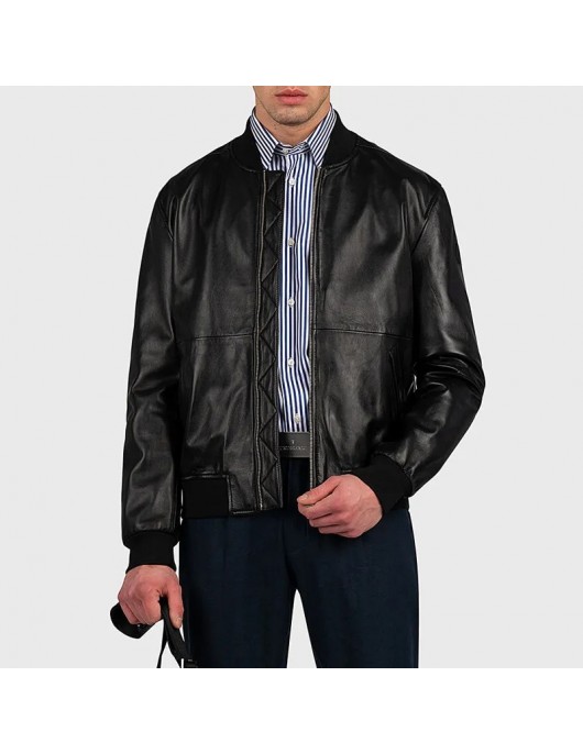 Sebastian Maniscalco Bookie Leather Jacket