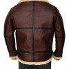 Mens Shearling Brown Bomber Leather Jacket Mens Shearling Brown Bomber Leather Jacket