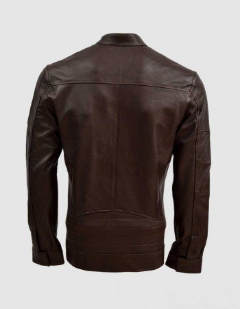 Sheep Leather Brown Biker Jacket Sheep Leather Brown Biker Jacket