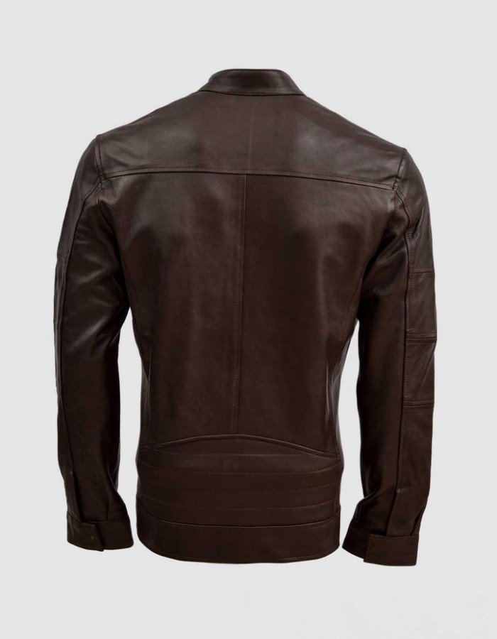 Sheep Leather Brown Biker Jacket Sheep Leather Brown Biker Jacket