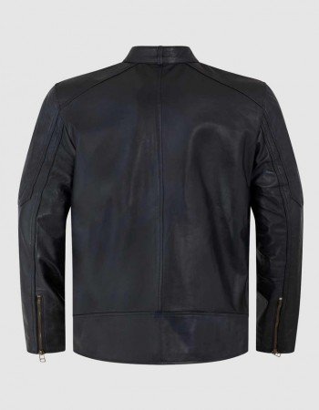 Sheep Leather Cafe Racer Jacket Sheep Leather Cafe Racer Jacket