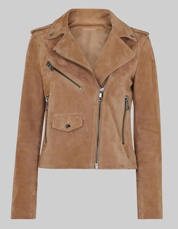 Shenae Grimes-Beech Love of the Irish Suede Jacket Shenae Grimes-Beech Love of the Irish Suede Jacket