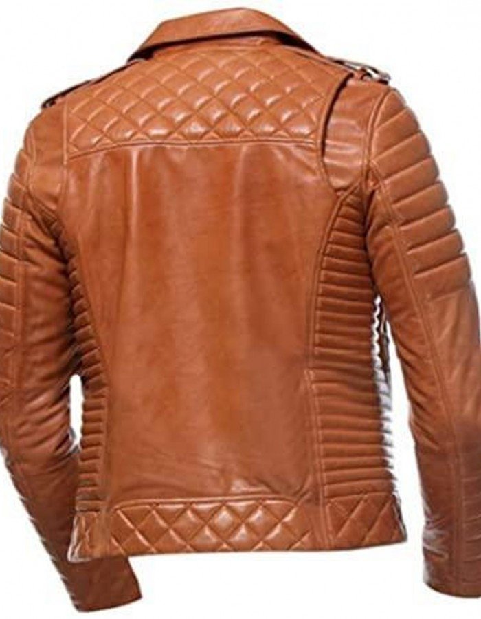 Men Quilted Slim Fit Motorcycle Biker Jacket Men Quilted Slim Fit Motorcycle Biker Jacket