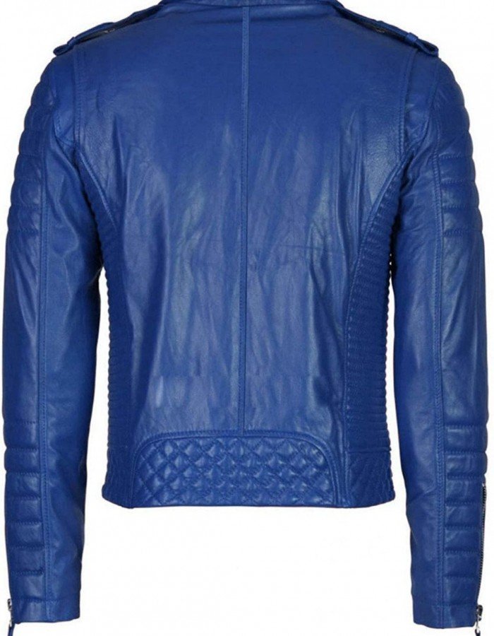 Men Quilted Slim Fit Motorcycle Biker Jacket Men Quilted Slim Fit Motorcycle Biker Jacket
