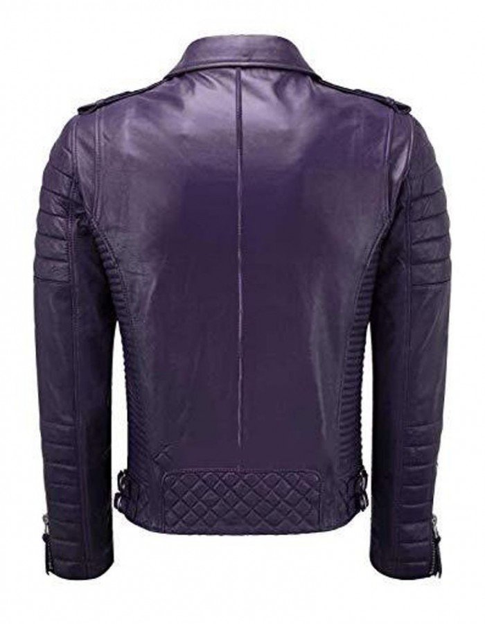 Men Quilted Slim Fit Motorcycle Biker Jacket Men Quilted Slim Fit Motorcycle Biker Jacket