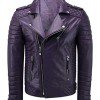 Men Quilted Slim Fit Motorcycle Biker Jacket Men Quilted Slim Fit Motorcycle Biker Jacket