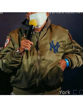 Spike Lee Olive Green Varsity Jacket