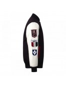 St Kilda Saints Collegiate Black and White Varsity Jacket