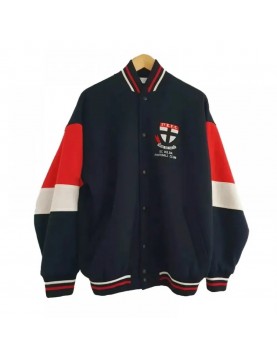 St Kilda Saints Vintage Retro Varsity Fleece Jacket