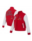 St. Louis Cardinals Game Day Classics Red Varsity Wool/Leather Jacket
