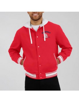St. Louis Cardinals Red Hooded Cotton Jacket