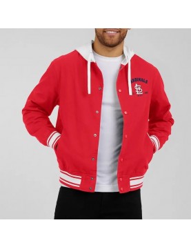 St. Louis Cardinals Red Hooded Cotton Jacket