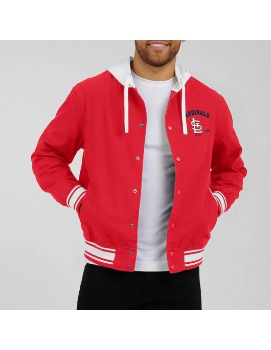 St. Louis Cardinals Red Hooded Cotton Jacket