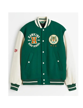 Stranger Things Hawkins Stadium Varsity Jacket
