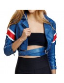 Street Fighter 6 Cammy Cropped Leather Jacket