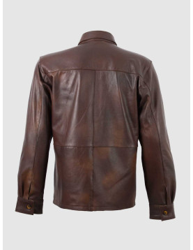 Summer Jacket - Brown Leather Shirt
