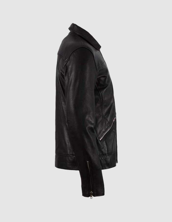 Summer Jacket - Retro Racing Jacket in Black Summer Jacket - Retro Racing Jacket in Black