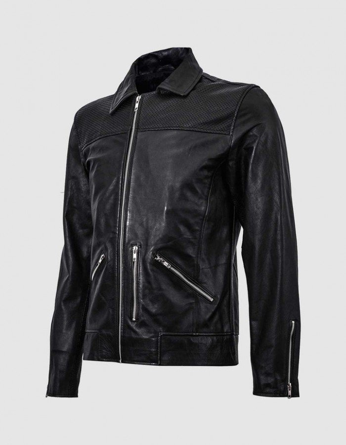 Summer Jacket - Retro Racing Jacket in Black Summer Jacket - Retro Racing Jacket in Black