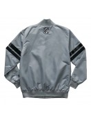 Super Bowl LIX Gray Varsity Satin Jacket