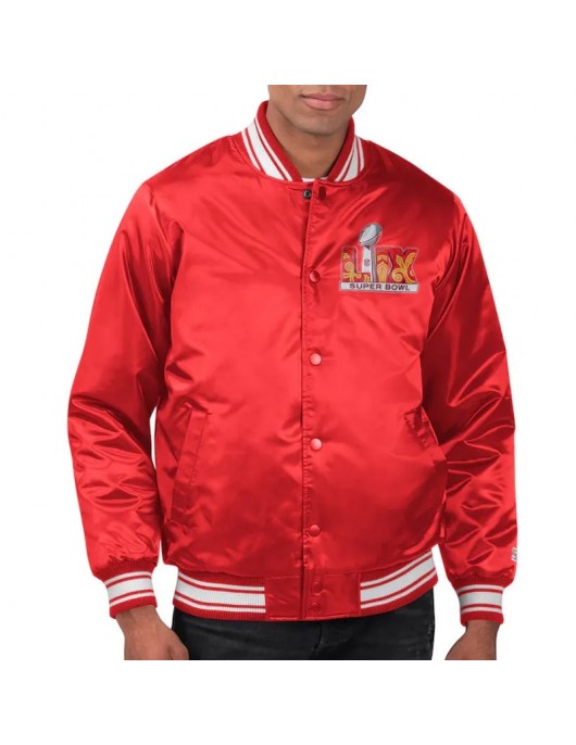 Super Bowl LIX Varsity Satin Jacket