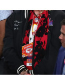 Superbowl Donna Kelce Black Varsity Jacket