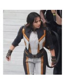 Superman Hawkgirl 2025 Cropped Leather jacket Superman Hawkgirl 2025 Cropped Leather jacket