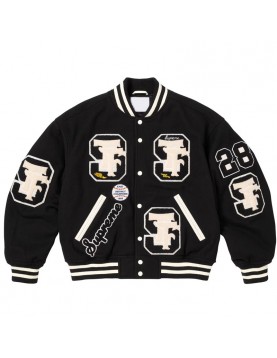Supreme Drill Team Wool Varsity Jacket Full-Snap