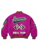 Supreme Drill Team Wool Varsity Jacket Full-Snap