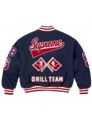 Supreme Drill Team Wool Varsity Jacket Full-Snap