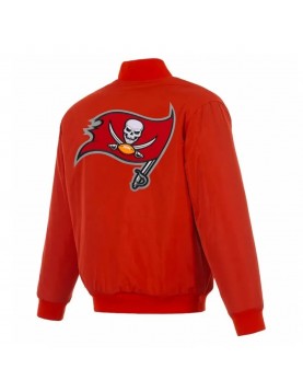 Tampa Bay Buccaneers Red/Black Full-Zip Reversible Flight Jacket