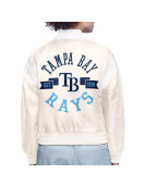 Tampa Bay Rays Printed Logo Varsity Satin Jacket