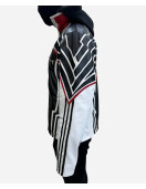 Tekken 8 Jin Kazama Black Leather Hooded Jacket