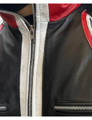 Tekken 8 Jin Kazama Black Leather Hooded Jacket