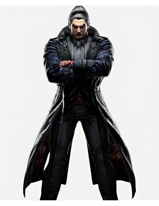 Tekken 8 Kazuya Mishima Real Leather Coat