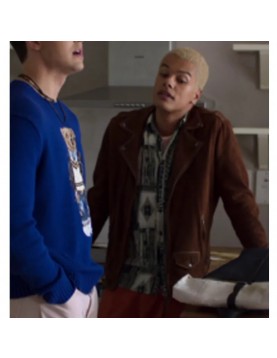 Tell Me Everything Dylan Brady Brown Suede Leather Jacket - Tommy Style 