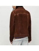 Tell Me Everything Dylan Brady Brown Suede Leather Jacket - Tommy Style