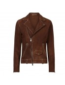 Tell Me Everything Dylan Brady Brown Suede Leather Jacket - Tommy Style