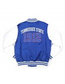 Tennessee State Royal and White Baseball Jacket