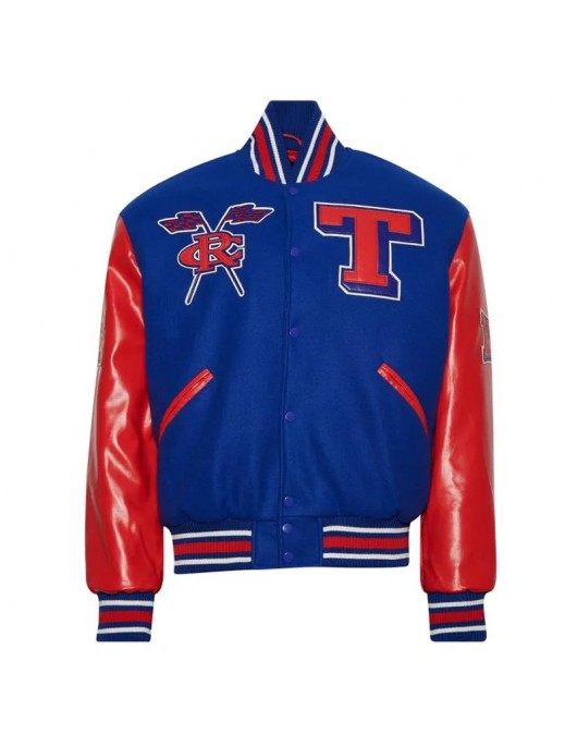 Tennessee State University Blue Red Varsity Jacket