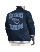 Tennessee Titans Adaptive Team Graphic Varsity Satin Jacket