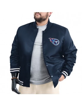 Tennessee Titans Adaptive Team Graphic Varsity Satin Jacket