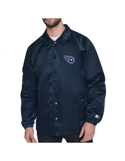 Tennessee Titans Retro Logo Coaches Jacket