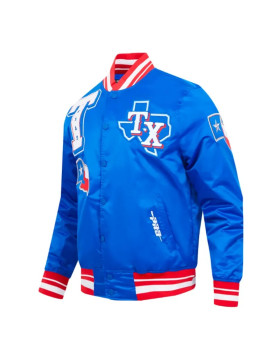 Texas Rangers Mashup Classic Rib Satin Jacket