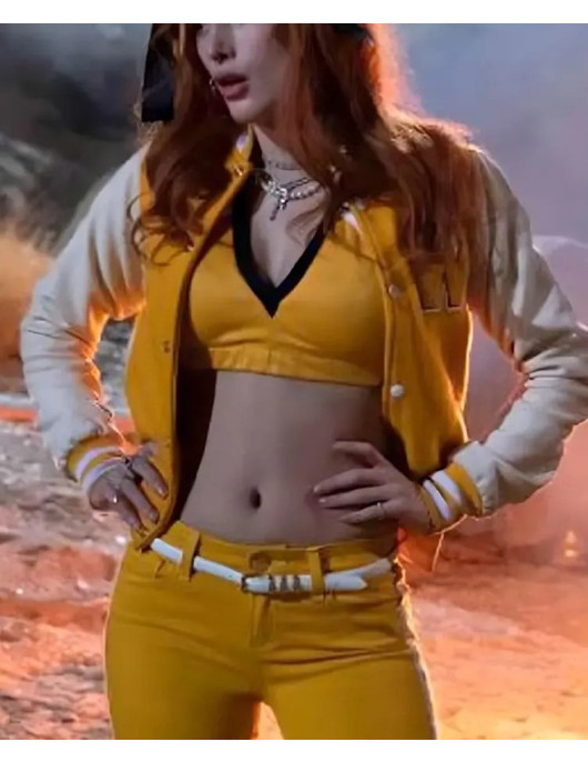 The Babysitter 2 Bella Thorne Yellow Varsity Jacket