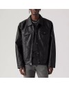 The Bondsman Hub Halloran Black Leather Trucker Jacket