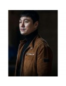 The Defects Woo Tae-Sik Brown Suede Leather Jacket