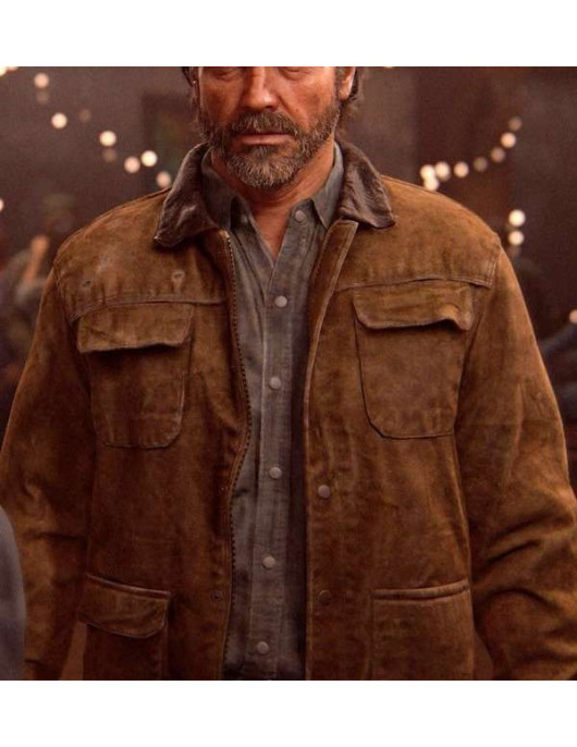 The Last of Us Joel Miller Brown Leather Jacket